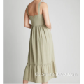 langes Kleid mit Gurten
